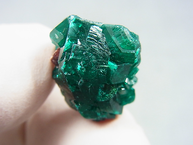 画像: コンゴ産ダイオプテーズ原石（大粒結晶） 3.3g