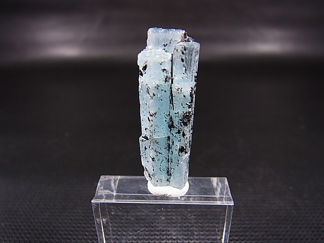画像1: ベトナム産連晶結束型アクアマリン原石（ブラックトルマリン付き） 4.6g