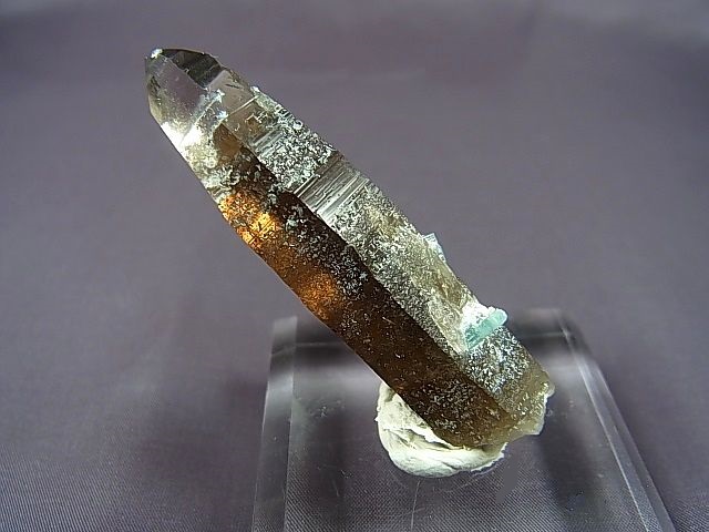 画像: ベトナム・タインホア産アクアマリン付きスモーキー水晶 11.7g