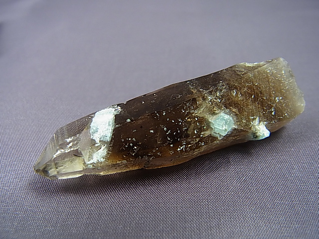 画像: ベトナム・タインホア産アクアマリン付きスモーキー水晶 11.7g