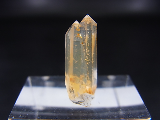 画像: 五代松鉱山産トラピチェ・レモン水晶（ダブルポイント） 0.9g