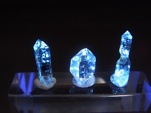 画像1: スペイン・アストゥリアス産ペトロリウム水晶（ＤＴ/セプター） 3点セット トータル 0.9g