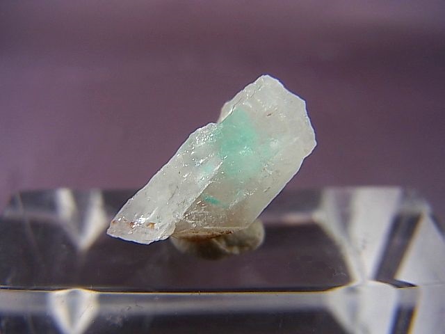 画像: 南アフリカ・メッシーナ鉱山産パパゴアイト入り水晶原石 1.0g