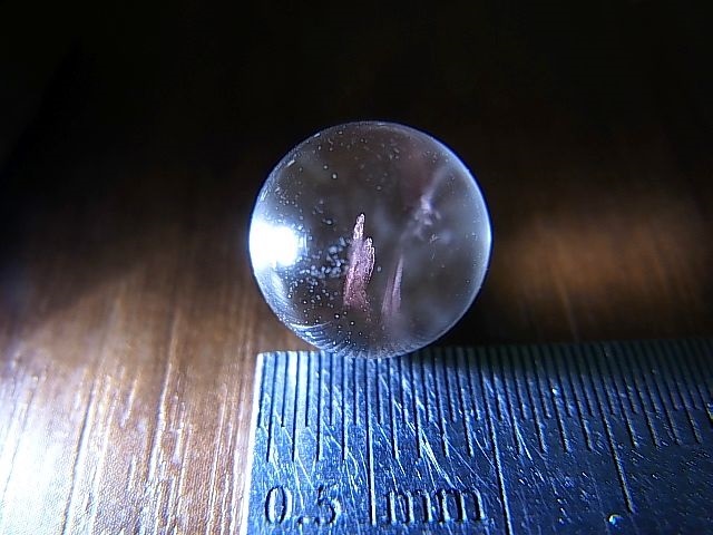 画像: マダガスカル産ピンクエンジェルラダー水晶丸玉 10mm