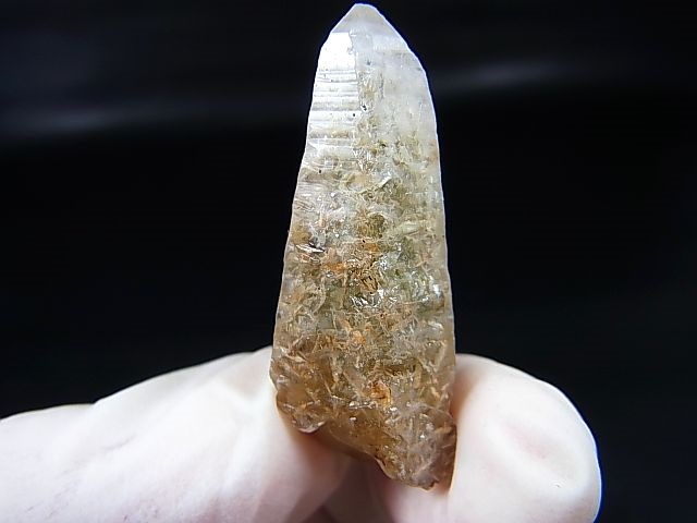 画像1: 山梨県水晶峠産トレモライト入り水晶ポイント 8.9g