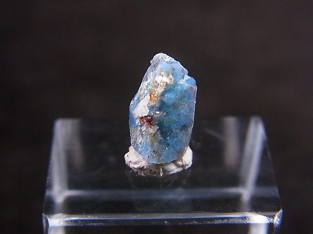 画像: 南アフリカ・メッシーナ鉱山産パパゴアイト入り水晶原石 0.3g