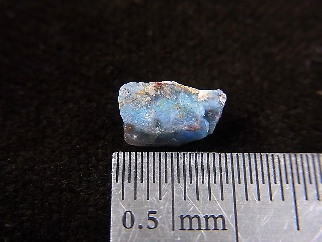 画像: 南アフリカ・メッシーナ鉱山産パパゴアイト入り水晶原石 0.3g