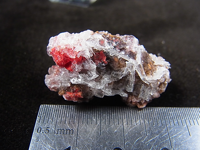 画像: スペイン・カンタブリア州産シナバー/水晶原石 6.8g