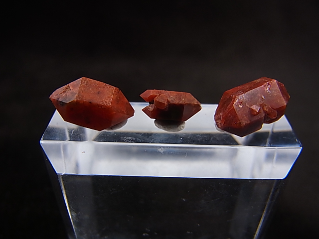 画像: スペイン・バレンシア産赤鉄水晶（クオルゾ・ロホ） 3点セット トータル 1.6g
