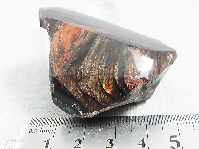 画像: オレゴン・ファイヤーオブシディアン研磨原石 61.3g