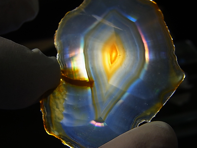画像2: ブラジル産イリスアゲートスライス 5.0g