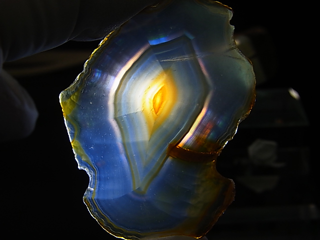 画像: ブラジル産イリスアゲートスライス 5.0g