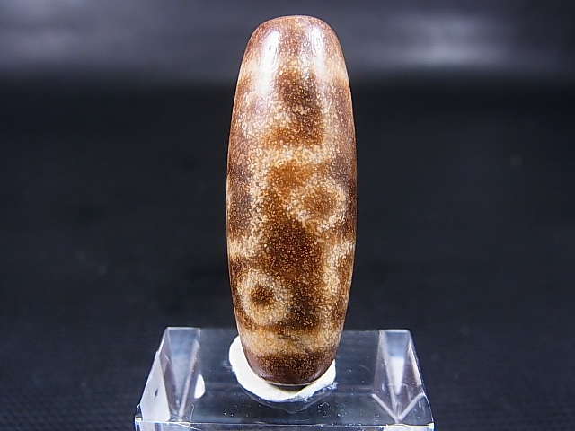 画像: 「九眼」（右下がり）現代天珠 直径約13×37mm