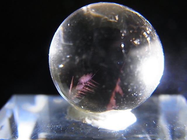画像: マダガスカル産ピンクエンジェルラダー水晶丸玉 15mm