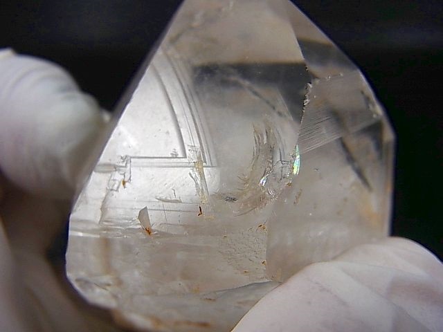画像: ベトナム・Bac Kan省産クリア水晶原石（ツイン/レコードキーパー付き） 148.2g