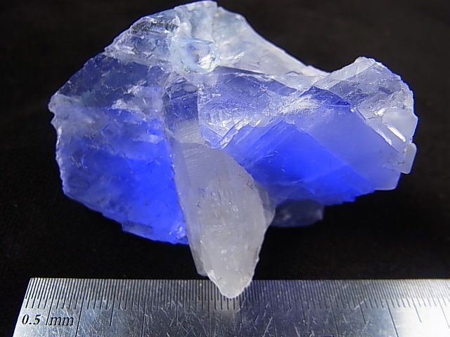 画像: ヤオガンシャン産ブルー/パープルフローライト原石（水晶付き）106.7g