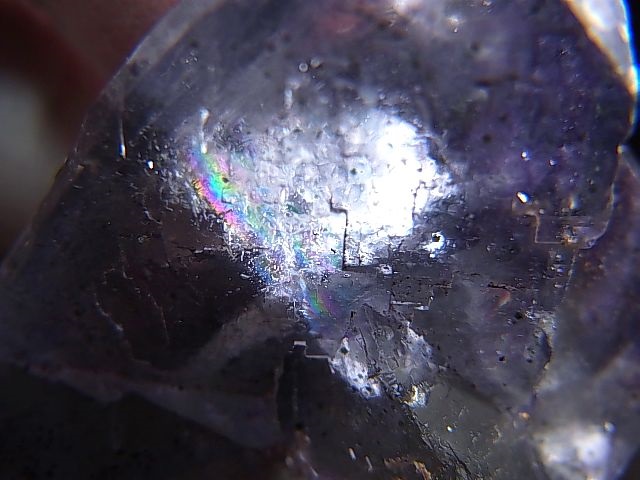 画像: ヤオガンシャン産ブルー/パープルフローライト原石（パイライト付き） 57.6g