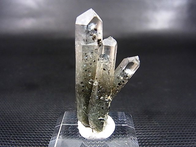 画像2: ノルウェー産水晶ポイント（アクチノライト/ヘマタイト入り/連晶） 6.7g