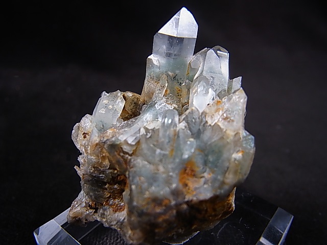 画像: 尾平鉱山産水晶クラスター（クローライトインクルージョン/セプター型） 25.9g