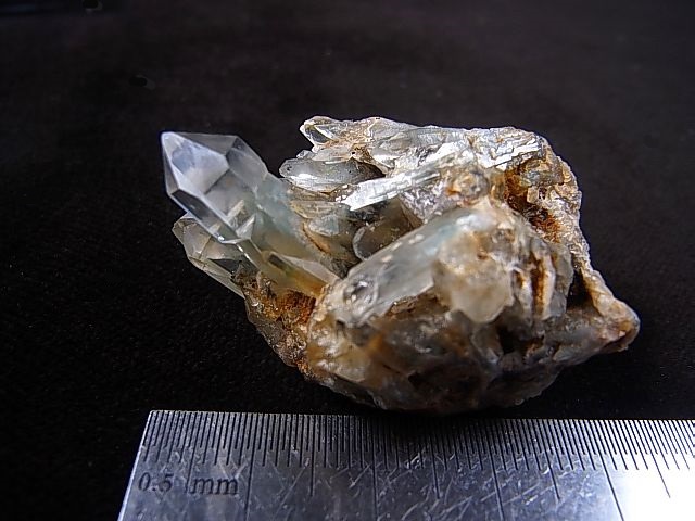 画像: 尾平鉱山産水晶クラスター（クローライトインクルージョン/セプター型） 25.9g