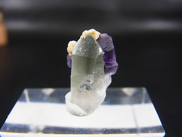 画像: ドイツ・ザクセン州産フローライトon水晶(シデライト共生) 1.1g