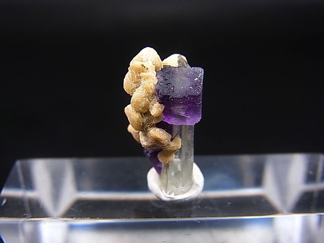画像: ドイツ・ザクセン州産フローライトon水晶(シデライト共生) 1.0g