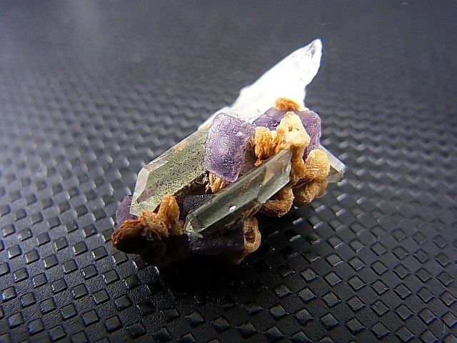 画像: ドイツ・ザクセン州産フローライトonグリーン水晶(シデライト共生) 1.8g