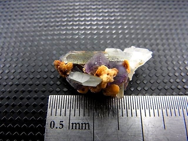 画像: ドイツ・ザクセン州産フローライトonグリーン水晶(シデライト共生) 1.8g