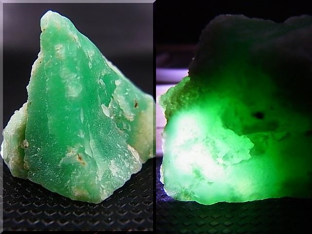 画像: ポーランド・シュクラリ鉱山産クリソプレーズ原石 13.3g