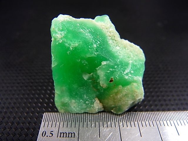 画像: ポーランド・シュクラリ鉱山産クリソプレーズ原石 13.3g