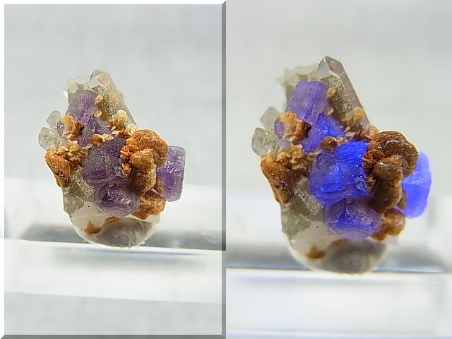 画像: ドイツ・ザクセン州産フローライトonグリーン水晶(シデライト共生) 1.5g