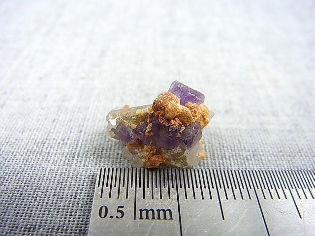 画像: ドイツ・ザクセン州産フローライトonグリーン水晶(シデライト共生) 1.5g