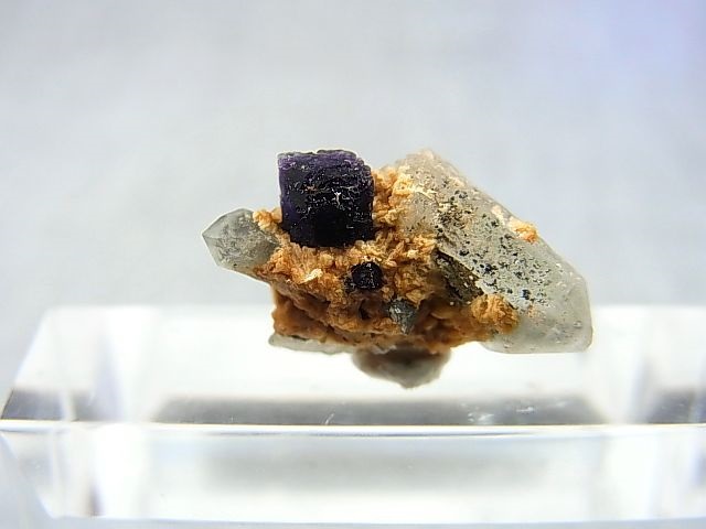 画像1: ドイツ・ザクセン州産フローライトonグリーン水晶(シデライト共生) 1.3g