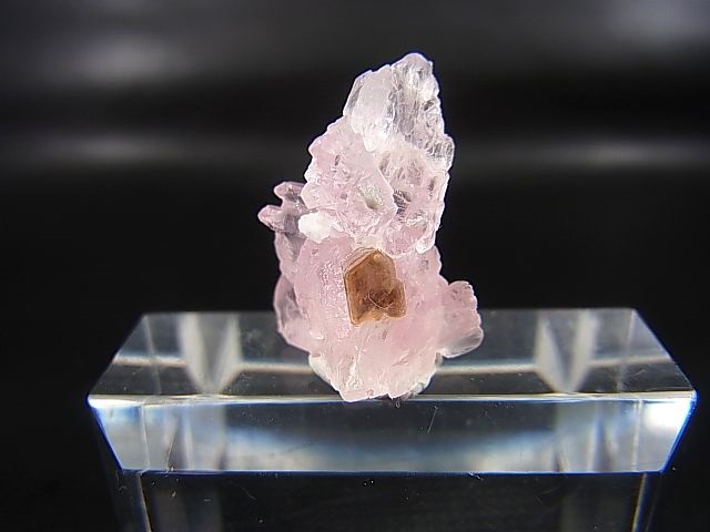 画像1: ブラジル産ローズクオーツ結晶（紅水晶）原石（フロゴパイト付き） 2.4g