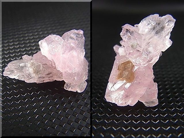 画像: ブラジル産ローズクオーツ結晶（紅水晶）原石（フロゴパイト付き） 2.4g