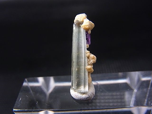 画像: ドイツ・ザクセン州産フローライトonグリーン水晶(シデライト共生) 0.6g