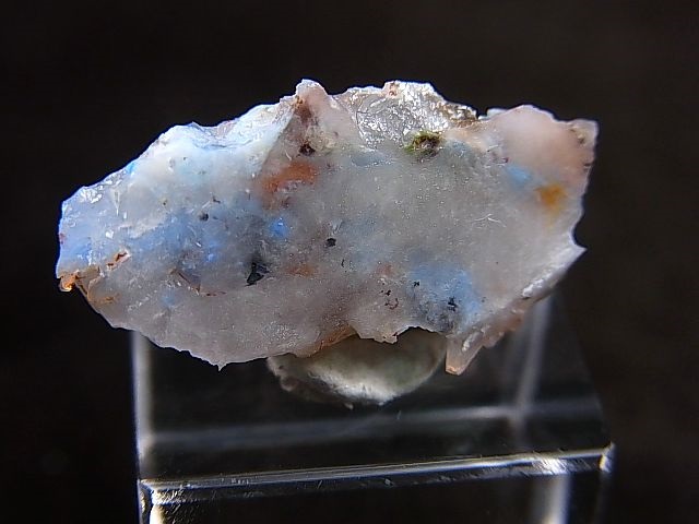 画像: 南アフリカ・メッシーナ鉱山産パパゴアイト入り水晶原石 1.5g
