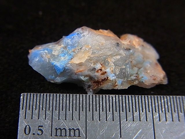 画像: 南アフリカ・メッシーナ鉱山産パパゴアイト入り水晶原石 1.5g