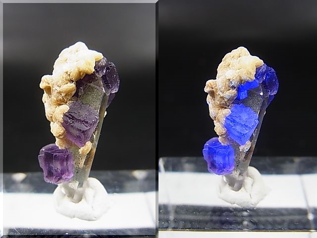画像: ドイツ・ザクセン州産フローライトonグリーン水晶(シデライト共生) 1.5g