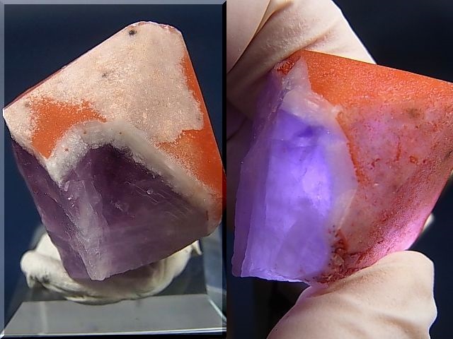 画像: ドイツ・ザクセン州産レッドキャップアメジスト原石 23.8g