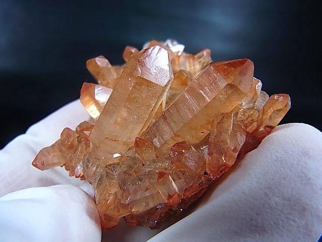 画像: スウェーデン産ヘマタイト（タンジェリン）水晶クラスター 20.4g