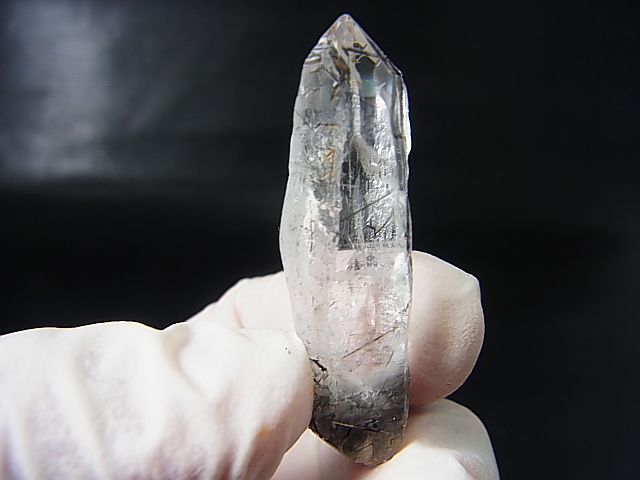 画像: ブラジル・イティンガ産ブラックトルマリンインクルージョン水晶ポイント（ＤＴ） 9.7g