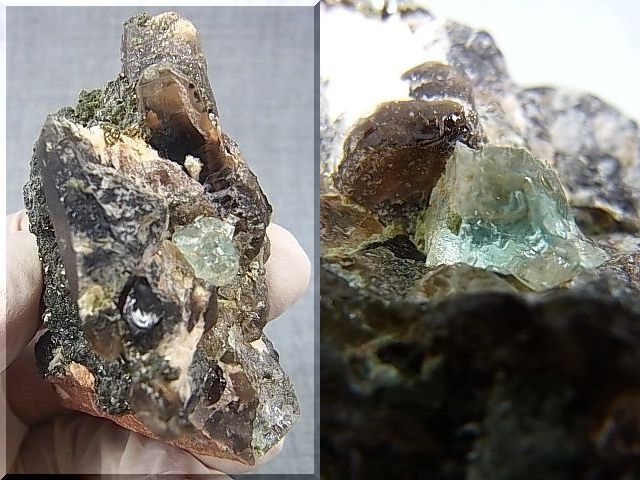 画像: フィンランド・コトカ産モリオン（ブルートパーズ/マイクロクリン付き） 77.7g
