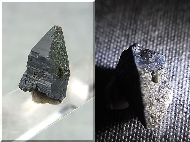 画像: ノルウェー産アナテース原石結晶（ブルー照射） 0.9g