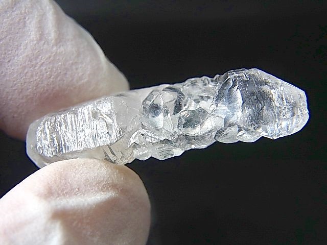 画像: マダガスカル産グロースインターフェレンスＤＴ蝕像水晶 4.6g