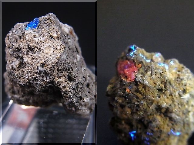 画像: ドイツ産アウィン（藍方石）母岩付き原石 3.4g