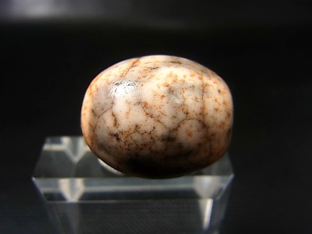 画像2: ヴィンテージ：赤「宝瓶」西蔵（チベット）天珠 約24×21×20mm
