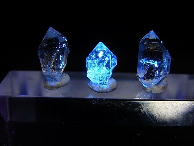 画像: スペイン・アストゥリアス産ペトロリウム水晶（ＤＴ/セプター） 3点セット トータル 0.8g