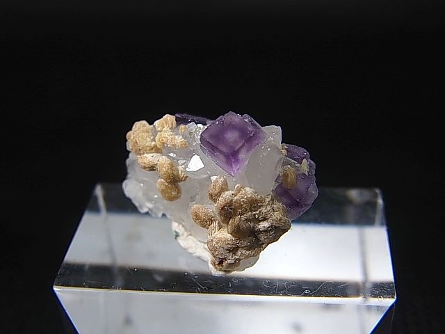 画像: ドイツ・ザクセン州産フローライトon水晶(シデライト共生) 1.8g