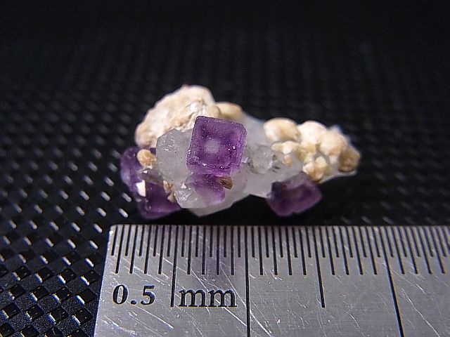 画像: ドイツ・ザクセン州産フローライトon水晶(シデライト共生) 1.8g